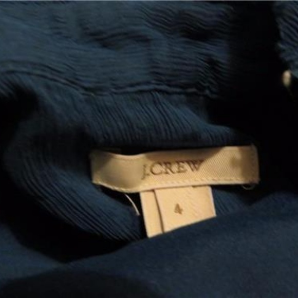 J.CREW DARK BLUE BUTTON DOWN BLOUSE SIZE 4*** - Picture 4 of 4